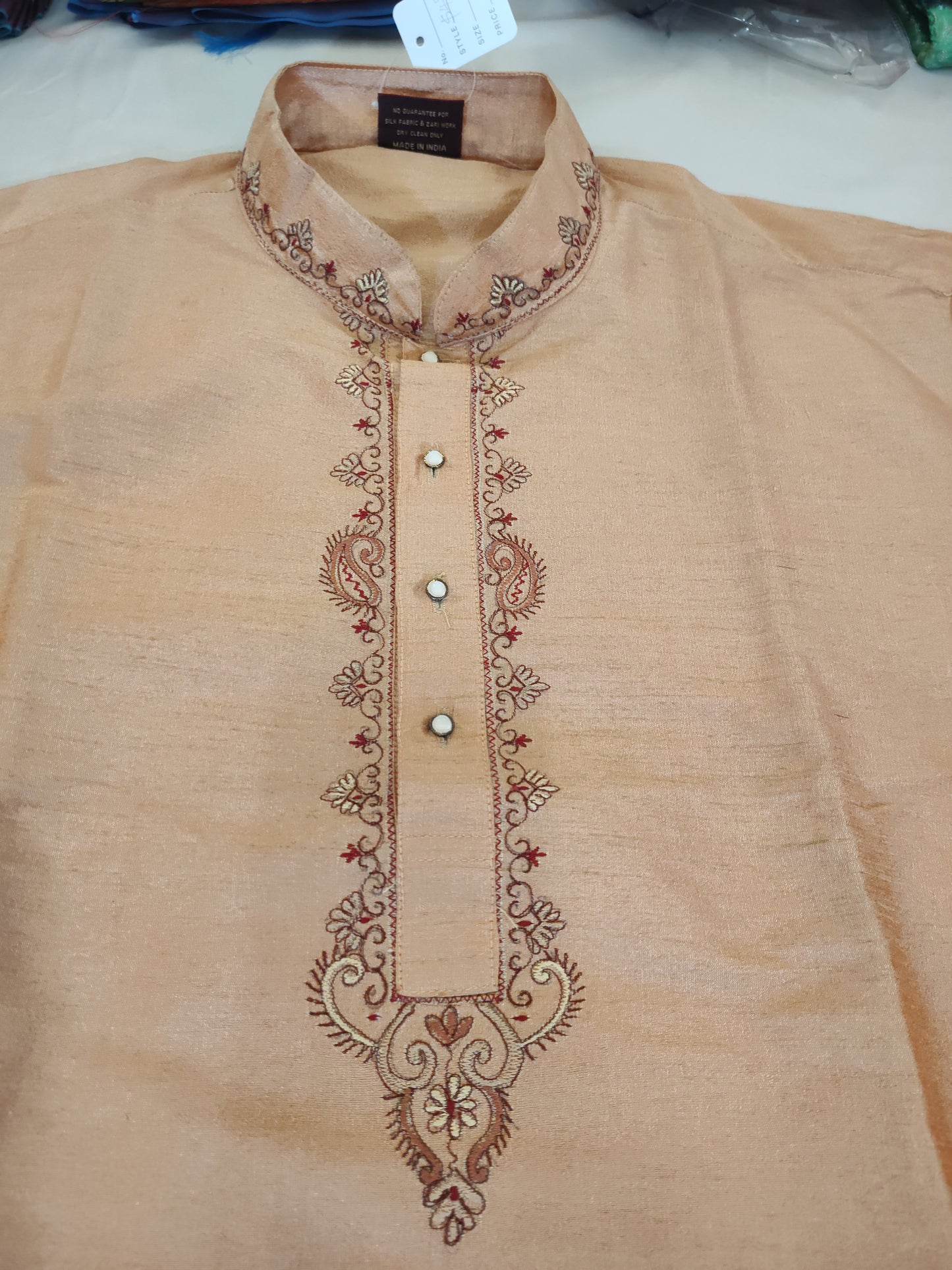 Attractive Peach Color Men's Kurta In USA