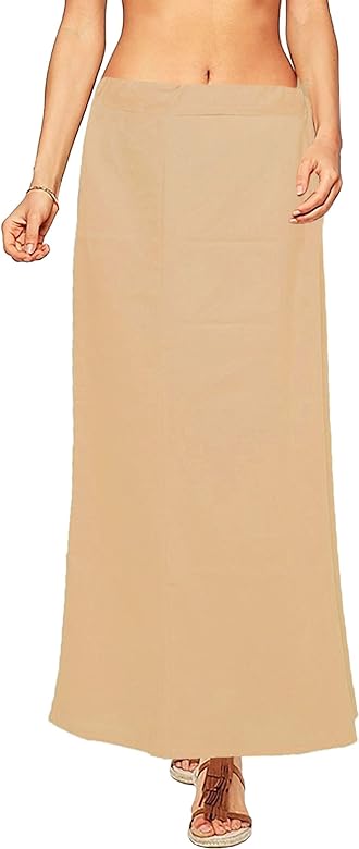 Alluring Peach Color Women's Pure Cotton Readymade Petticoat For Saree