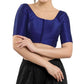 Dazzling Blue Color Stitching Art Silk Designer Blouse For Women