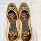 Elegant Black And Maroon Color Embroidery Mojari's Jutti For Women