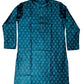 Alluring Teal Green Color Men's Jacquard Kurta Suit