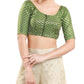 Exquisite Mehendi Green Color Brocade Readymade Blouse For Women