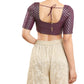 Appealing Purple Color Readymade Jacquard Blouse Near Me