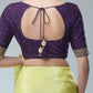 Elegant Dark Purple Color Silk Blend Readymade Blouse Near Me