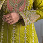 Charming Mehendi Green Color Pure Chinon Silk Salwar Suit In Chandler
