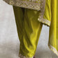 Charming Mehendi Green Color Pure Chinon Silk Salwar Suit In USA