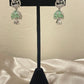 Stunning American Diamonds Earrings With Pastel Green Stones