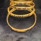 Amazing Enamel Gold Plated With Green And Maroon Color Beautiful Leaf Design Bangles