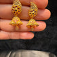 Appealing Gold tone Multicolored Stoned Designer jhumka Earrings