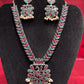 Peacock Design Oxidized Jewelry Necklace In Yuma