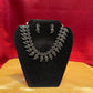 Black Color Beautiful Necklace With Earrings Set In USA