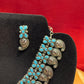 Light Blue Oxidized Necklace With Earrings Set  Near Me