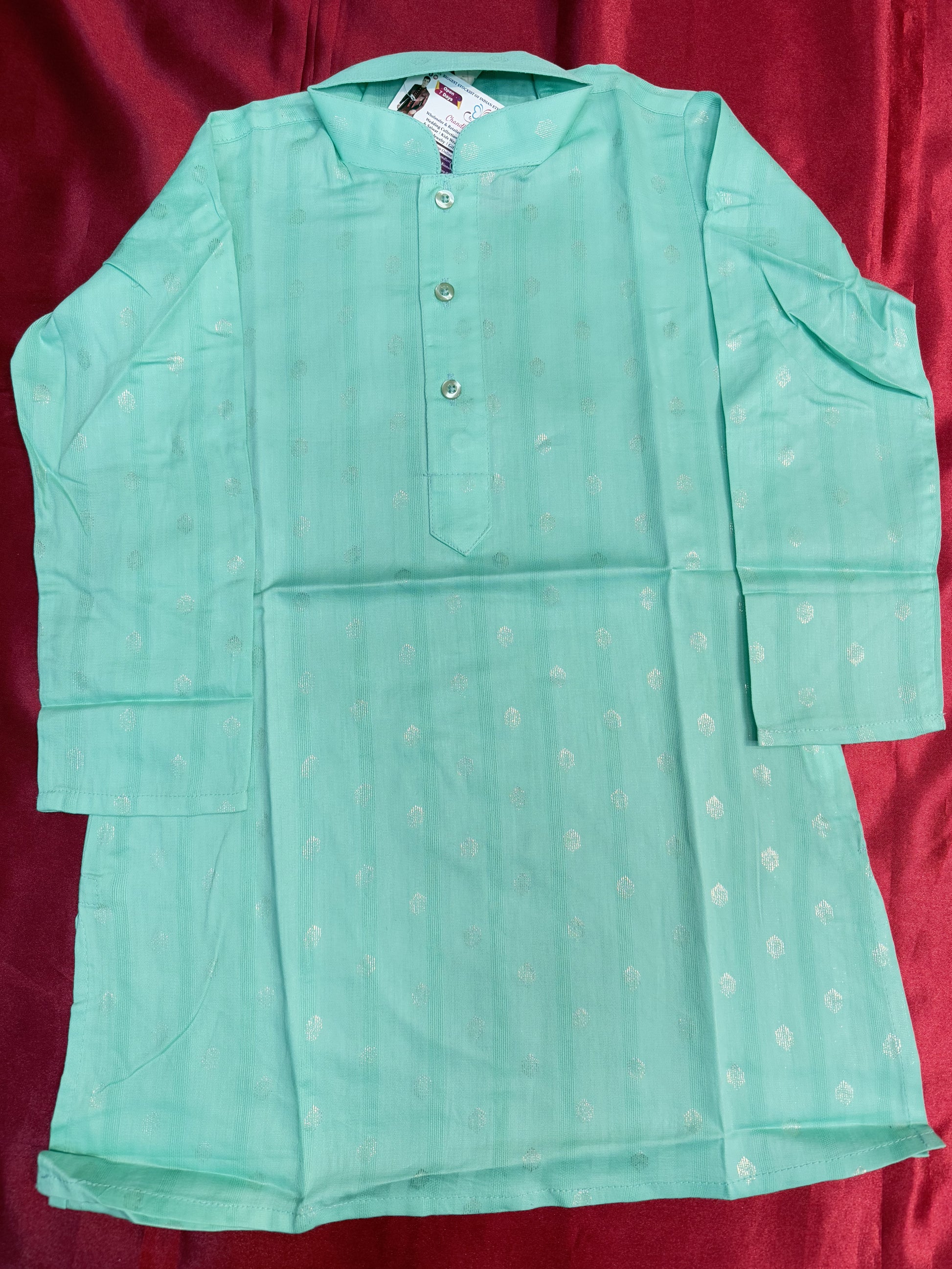 Poly Blended Kurta For Kids In Mesa