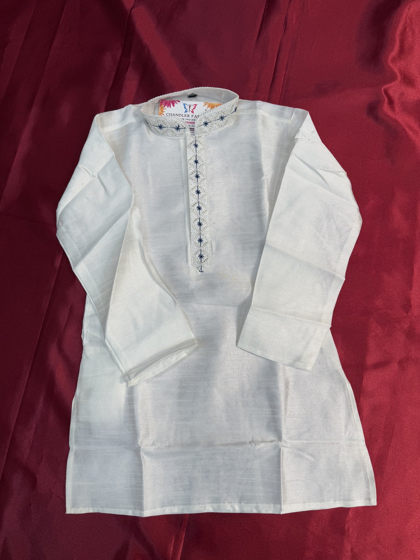 White Color Heavy Banarasi Embroidery Kurta Pajama Set In USA