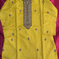 Elegant Yellow Color Embroided Kurta With Pajama Pant For Kids