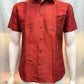 Attractive Red Color Half Sleeve Silk Shirt For Men