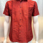 Attractive Red Color Half Sleeve Silk Shirt For Men