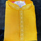 Elegant Yellow Color Heavy Banarasi Embroidery Kurta Pajama Set For Boys