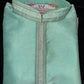 Alluring Light Green Color Banarasi Embroidery Work Kurta Pajama Set For Kids