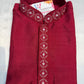 Mind Blowing Maroon Color Festival Special Kurta Pajama Set For Kids