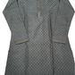Dazzling Gray Color Jacquard Embroidery Work Men's Kurta