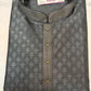 Dazzling Gray Color Jacquard Embroidery Work Men's Kurta