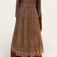 Brown Color Georgette With Embroidery Work Anarkali Suits In USA