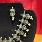 Light Blue Color Oxidized Designer Necklace Near Me