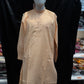 Elegant Orange Color Cotton Kurta With Pajama Pant