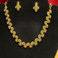 Gold Plated Necklace With Earrings In Mesa