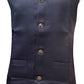 Amazing Navy Blue Color Cotton Men's Jacket