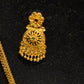 Beautiful Gold Plated Multicolor Necklace With Earrings Set