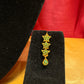 Gold Plated With Green Stones Earrings In USA