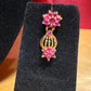 Pink Color Gold Plated Earrings In USA