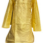 Appealing Light Yellow Color Raw Silk With Self Design Kurta Suits For Men