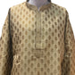 Elegant Gold Color Zari Brocade With Linning Embroidery Work Kurta Pajama Pant For Men