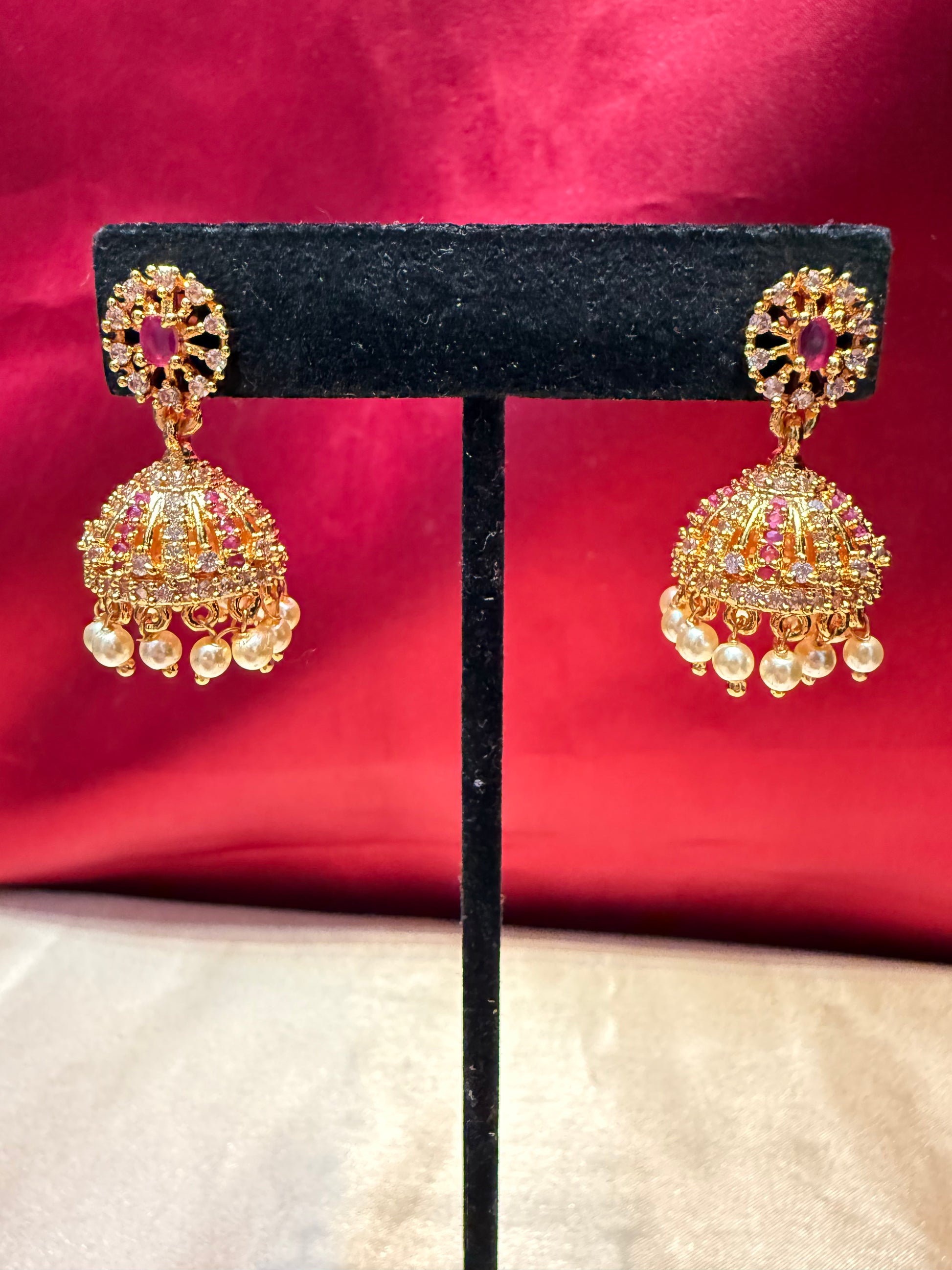 Stunning Gold Plated Design Jhumka In USA