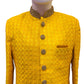 Yellow Color Silk With Embroidery Work Sherwani In USA