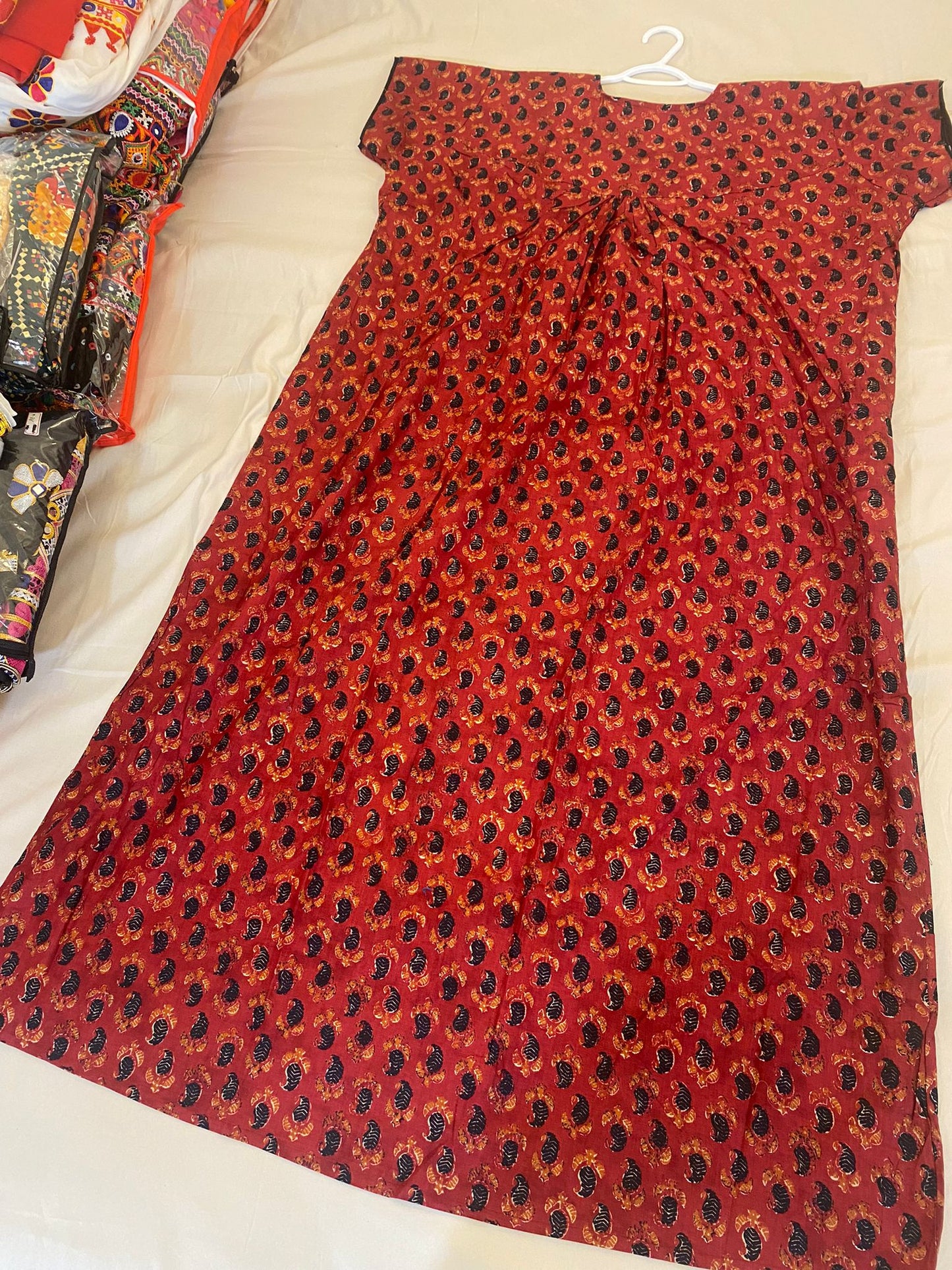 Comfy Red And Black Colored Nighty In USA
