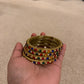Stunning Multi Color Glass Bangles With Glittering Stones Near me
