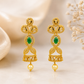 Attractive Gold Plated Pink & Green Stones  Necklace set