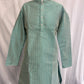Elegant Teal Green Color Jacquard With Self Design Kurta Suits For Men