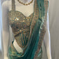 Attractive Teal Blue Color Tissue Silk Lehenga Choli With Embroidery And Sequins Work For Women