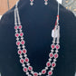  Necklace And Earrings with Red Stones in USA
