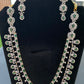 Green Stoned Two Layer American Diamonds Necklace Near Me