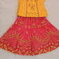 Beautiful Yellow  Embroidery Choli In USA