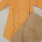 Beautiful Orange Color Designer Silk Kurta With Pajama Set