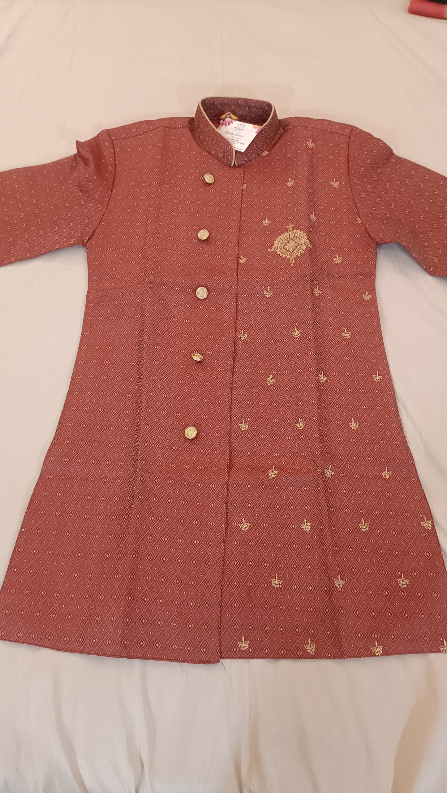 Alluring Maroon Color Designer Silk Kurta With Pajama Set In USA