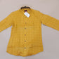 Pleasing Yellow Color Shirt With Full Sleeve For Men