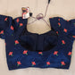 Pleasing Navy Blue Color Ready To Wear Designer Blouse In Gilbert